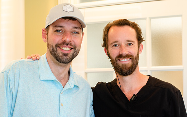 Dr. Mike with his friend in the Germantown office